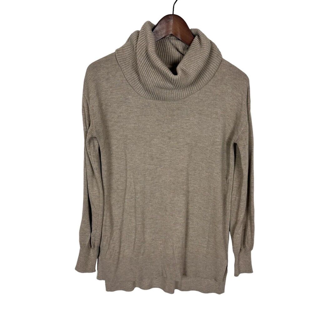 Loft Tan Turtleneck Sweater Women's Size Small